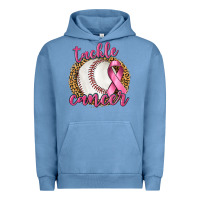 Pigment Pebble Blue Tackle Cancer Baseball Urban Hoodie - texasbilliewilder