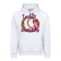 White Tackle Cancer Baseball Urban Hoodie - texasbilliewilder
