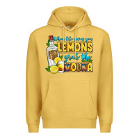 Antique Gold when life gives you lemons grab the vodka Premium Hoodie - Zillion Design Studio