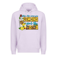 Lilac when life gives you lemons grab the vodka Premium Hoodie - Zillion Design Studio