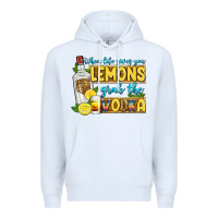 White when life gives you lemons grab the vodka Premium Hoodie - Zillion Design Studio