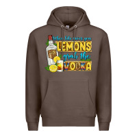 Coffee when life gives you lemons grab the vodka Premium Hoodie - Zillion Design Studio