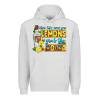 Dove Grey when life gives you lemons grab the vodka Premium Hoodie - Zillion Design Studio