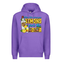 Purple when life gives you lemons grab the vodka Premium Hoodie - Zillion Design Studio