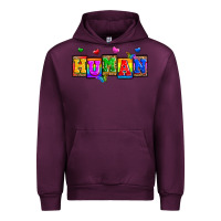 Mauve Wine pride human Urban Hoodie - Zillion Design Studio