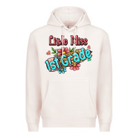 Pale Pink little miss first grade Premium Hoodie - RanaPortraitStore
