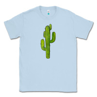 Dusty Blue cactus Classic Tee - BarkalooDesign