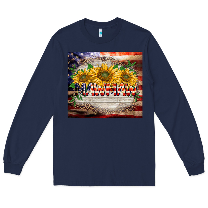 Patriotic Mawmaw Tumbler Long Sleeve Tee by BarkalooDesign | Teevron