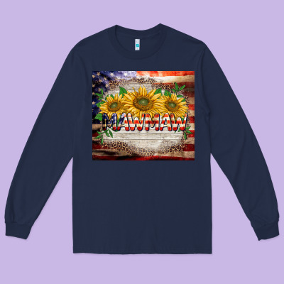 Patriotic Mawmaw Tumbler Long Sleeve Tee Designed By Barkaloodesign