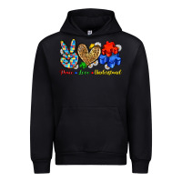 Black peace love understand Urban Hoodie - Zillion Design Studio