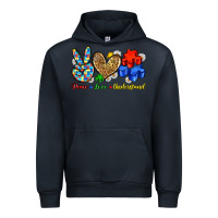 Navy peace love understand Urban Hoodie - Zillion Design Studio