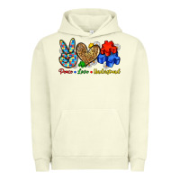 Peace Love Understand Urban Hoodie | Teevron