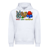 White peace love understand Urban Hoodie - Zillion Design Studio