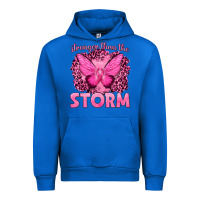 Cobalt Stronger Than The Storm Breast Cancer Urban Hoodie - texasbilliewilder