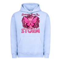 Pigment Grape Ice Stronger Than The Storm Breast Cancer Urban Hoodie - texasbilliewilder