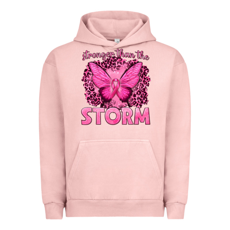 Stronger Than The Storm Breast Cancer Urban Hoodie by texasbilliewilder | Teevron