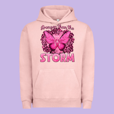 Stronger Than The Storm Breast Cancer Urban Hoodie Designed By Texasbilliewilder