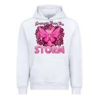 White Stronger Than The Storm Breast Cancer Urban Hoodie - texasbilliewilder