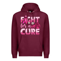 Burgundy Fight For a Cure Premium Hoodie - texasbilliewilder