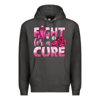 Charcoal Heather Fight For a Cure Premium Hoodie - texasbilliewilder