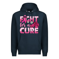 Navy Fight For a Cure Premium Hoodie - texasbilliewilder