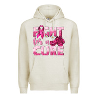 Oatmeal Heather Fight For a Cure Premium Hoodie - texasbilliewilder