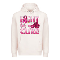 Pale Pink Fight For a Cure Premium Hoodie - texasbilliewilder