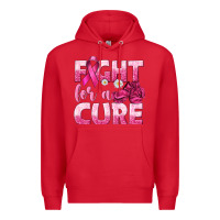 Red Fight For a Cure Premium Hoodie - texasbilliewilder