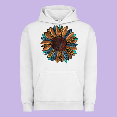 Fall Tooled Lather Leopard Urban Hoodie Designed By Ranaportraitstore