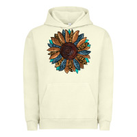Pigment Pistachio fall tooled lather leopard Urban Hoodie - RanaPortraitStore