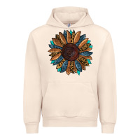 Sandshell fall tooled lather leopard Urban Hoodie - RanaPortraitStore