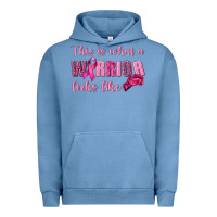 Pigment Pebble Blue This Is What a Warrior Looks Like Urban Hoodie - texasbilliewilder