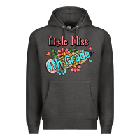 Charcoal Heather little miss fourth grade Premium Hoodie - RanaPortraitStore