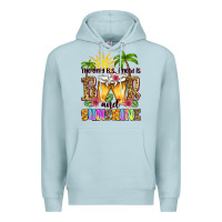 Blue Mist the only b.s. i need is beer and sunshine Premium Hoodie - Zillion Design Studio
