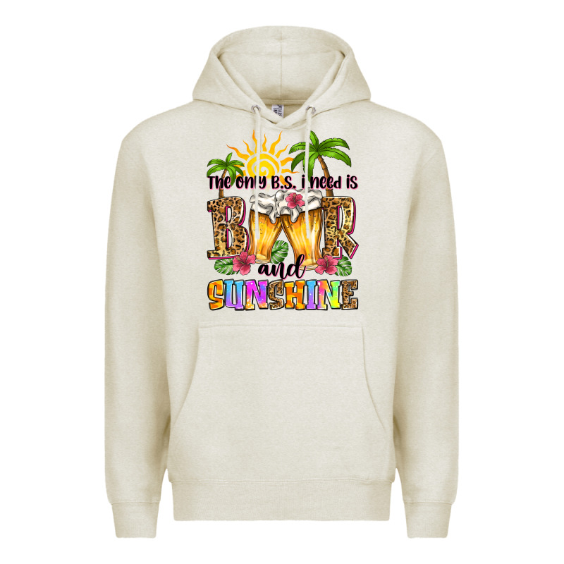 The Only B.s. I Need Is Beer And Sunshine Premium Hoodie by Zillion Design Studio | Teevron