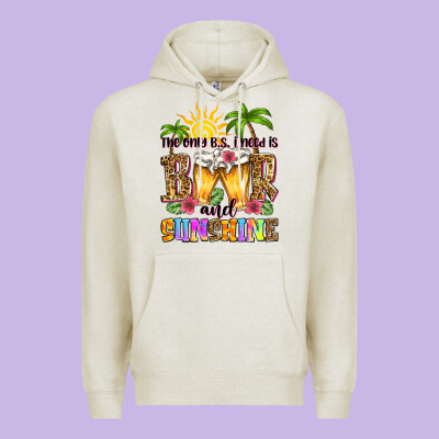 The Only B.s. I Need Is Beer And Sunshine Premium Hoodie Designed By Zillion Design Studio