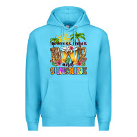 Ocean Blue the only b.s. i need is beer and sunshine Premium Hoodie - Zillion Design Studio