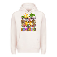 Pale Pink the only b.s. i need is beer and sunshine Premium Hoodie - Zillion Design Studio