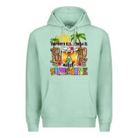 Seafoam the only b.s. i need is beer and sunshine Premium Hoodie - Zillion Design Studio