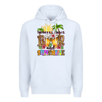 White the only b.s. i need is beer and sunshine Premium Hoodie - Zillion Design Studio