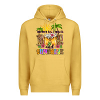 Antique Gold the only b.s. i need is beer and sunshine Premium Hoodie - Zillion Design Studio