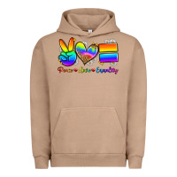 Pigment Burro peace love equality Urban Hoodie - Zillion Design Studio