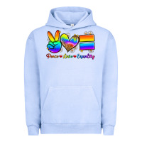 Pigment Grape Ice peace love equality Urban Hoodie - Zillion Design Studio