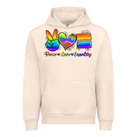 Sandshell peace love equality Urban Hoodie - Zillion Design Studio