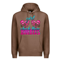 Chestnut Girl Check Those Boobies Premium Hoodie - texasbilliewilder