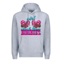 Heather Grey Girl Check Those Boobies Premium Hoodie - texasbilliewilder