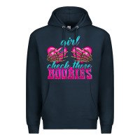 Navy Girl Check Those Boobies Premium Hoodie - texasbilliewilder