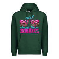 Sports Green Girl Check Those Boobies Premium Hoodie - texasbilliewilder