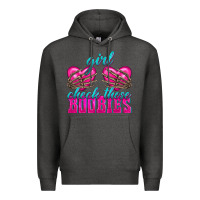 Charcoal Heather Girl Check Those Boobies Premium Hoodie - texasbilliewilder