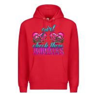 Red Girl Check Those Boobies Premium Hoodie - texasbilliewilder